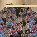 Nicole Miller women’s black Paisley Print social Dress size 16 Photo 7