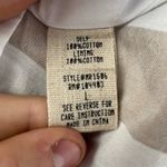 Moon River  Cotton Stripe‎ Faux Wrap Dress in Tan White Size Large Photo 2