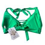 Becca Cross Lace Up Halter Bikini Top Photo 3