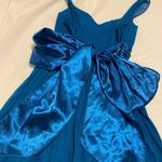 Trixxi Y2K VTG Three Pink Hearts Blue Homecoming Party Dress Size Medium Photo 4
