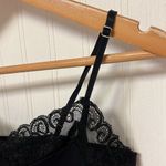 White House | Black Market  Lace Bottom Cami Top v-neck black Photo 4