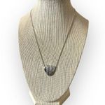 Judith Ripka  Rhodium Plated Sterling Silver Heart Pendant Necklace Photo 1