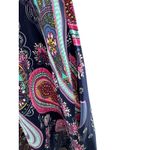 Hemish USA Paisley Print Sleeveless Knit Dress XL Boho Travel‎ Stretch Soft Navy Blue Size 1X Photo 1