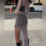 ZARA BLOGGER’S FAV|  SILVER RHINESTONE MESH DRESS Photo 11