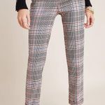 Anthropologie  Malcolm Plaid Tapered Trousers Size 10 High Rise Preppy Minimalist Photo 0