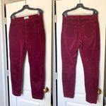 Reformation Pant Rebecca Velvet High Rise Skinny Aubergine 31 GUC Photo 1