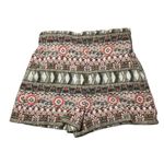 ZARA jacquard mosaic textured high waist shorts XS Photo 1
