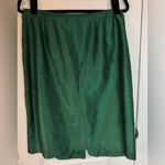 Le Suit Petite 12P Green Skirt Suit Old Money Classic Holiday Elegant Church Photo 8