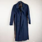 Lou & grey Navy Blue Waterproof Trench Coat Rain Jacket Long Size Small Photo 3