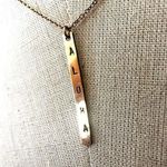 Gold tone aloha bar pendant necklace Photo 0