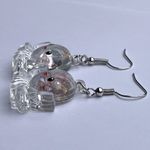 🐙 Cute Octopus acrylic clear and pink confetti octopus drop earrings gift New Photo 2