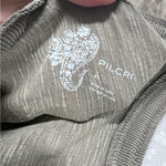 Anthropologie Pilcro Green Space Dye Tie Back Short Sleeve Top Photo 2