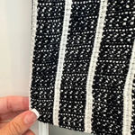 Ann Taylor Dark Navy White Tweed Vertical Stripe Pencil Skirt Size 12 Large NWT Photo 5