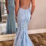 Prom Dress Blue Size 2 Photo 1