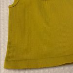 Free People NEW! HAPPINESS RUNS SQUARE NECK Ribbed Crop Top XS/S Gold Green Photo 2