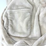 Summer & Rose  Plush Knee Length Hooded Robe with Pockets Beige Size L/XL Photo 4