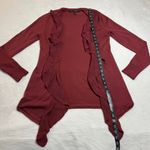 White House | Black Market Ruffle Trim Open Front Cardigan Size X-Small Casual Photo 6