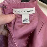 Banana Republic 🌞 Pink  & White Linen Blend Mini Skirt with Back Zipper A Photo 1