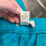 Ann Taylor  Loft petite Size 8 blue Turquoise Cotton Spandex capris Crop Bottoms Photo 5