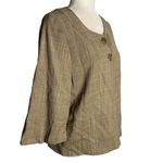 Banana Republic Vintage Y2K Wool Blazer 8 Brown Two Button Puff Sleeve Lined Photo 4