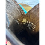 Justin Women's Brown Leather Heeled Cowboy Boots Size 7 Photo 12