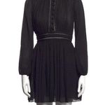 Zimmermann  Espionage Plisse Black Mini Dress Size 1 AU Photo 0