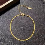 Ankle Bracelet, Gold Ankle Bracelet Photo 3