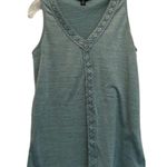 Cable & Gauge Tank Top Sage Green with V-Neck EUC Photo 1