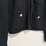 J.Crew Black Odette Sweater Lady Jacket with Jewel Buttons Wool Alpaca Blend Photo 4