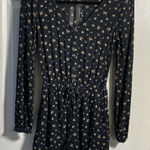Hollister  Long Sleeve Romper, Floral Print, Black, Small Photo 0