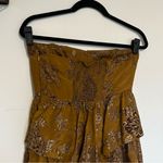 Moulinette Soeurs Anthropologie 100% Silk Strapless Floral Mini Dress Size 2 Photo 4