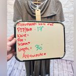 Pleione NWT Anthropologie  Gingham Dress Cowl Neck with pockets black & white Photo 1