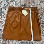 Altar'd State NWT Altar’d State Camel Brown Faux Leather Mini Skirt Size Large Photo 3