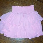 Love Shack Fancy Ruffle Mini Skirt Pink Photo 0