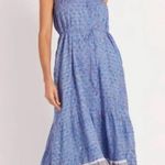 Cleobella  Blue India Lotus Midi Dress Size: L Photo 1