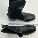 Kelsi Dagger Island Black Leather Booties Womens Size 6.5 Heeled Zipper *FLAWED Photo 9