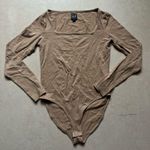 Gap  Bodysuit Square Neck Taupe Photo 0