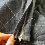 Bebe Diamond Pick Blue Dark Wash Skinny Ankle Zip Denim Jeans 27 Photo 3