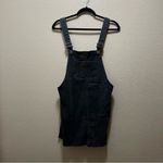 Wild Fable Black Denim Overall Mini Skirt Cut Off Frayed Size Small Photo 8