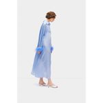 Sleeper Luna Maxi Dress with Detachable Feathers Blue Womens Size XS Photo 2