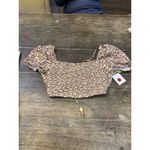 Maaji  Women's Ditsyduo Riley 2‎ Way Wear Beachwear Crop Top Size Medium Photo 6