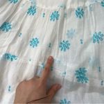 Meena Mahal Dress embroidered tiered sheer mini womens White medium indian party Photo 7