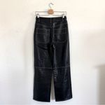 Free People  The It Factor Black Vegan Leather Pants Size 4 Photo 8