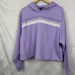 Puma Amplified Cropped Hoodie Casual Outerwear Casual Purple Size XL Photo 3