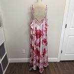 Amoureuse Plus 5X The Luxe Satin Long Peignoir Set 2 Piece Floral Romantic Sexy Pink Photo 6