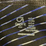 Gap  Fit Black Blue White Striped Printed Pull On Leggings Women's Size Large L Photo 5