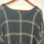 Jane and Delancey  Black Checkered V-Neck Blouse Photo 6