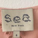 Sea New York Diamond Eyelet Peplum Tank Pink Size 0 Photo 3