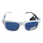 True Religion  White Sunglasses with Blue Mirrored Lenses New Photo 5