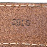 Vintage Multicolored Patchwork Tan Red & Blue Color Block Leather Belt Size 32 Photo 10